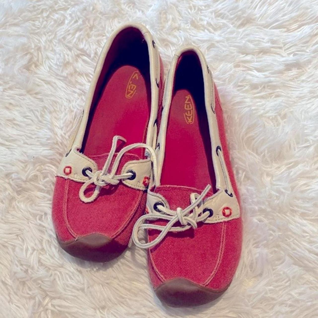 Keen Catalina red canvas boat shoes, Keen,