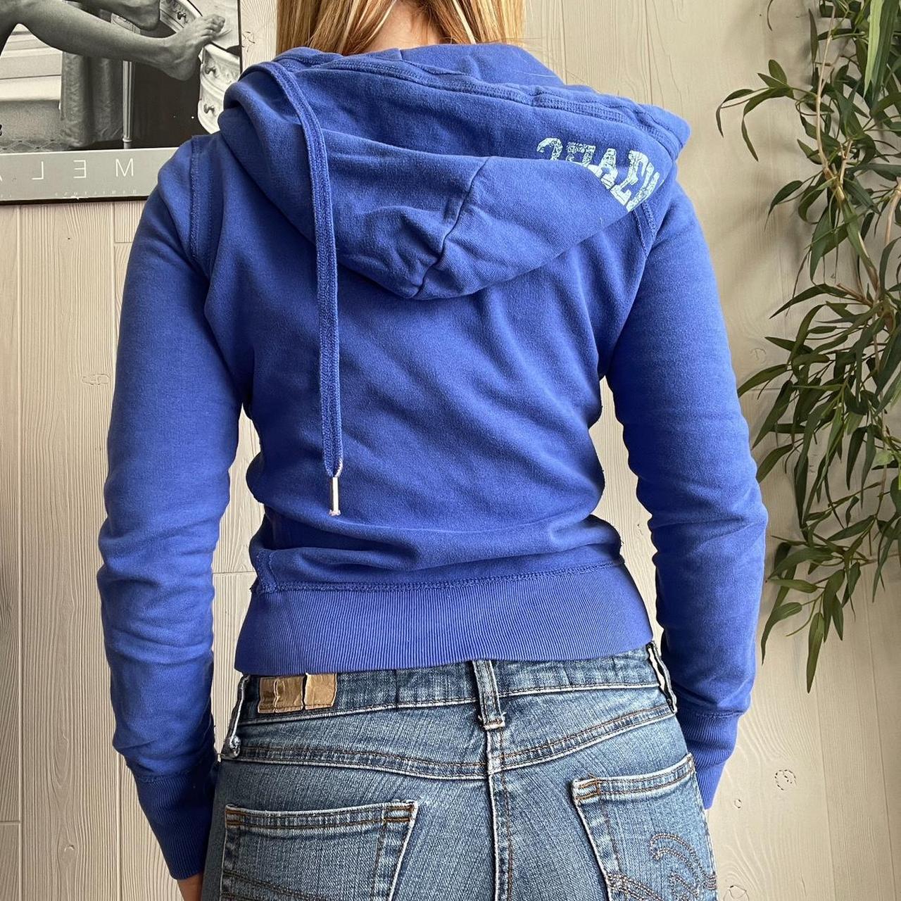 Garage Women's Blue Hoodie Depop