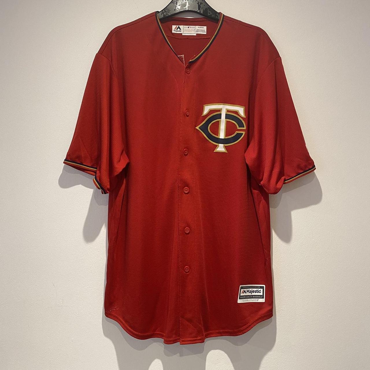 Red Minnesota Twins Baseball Jersey Brand - - Depop