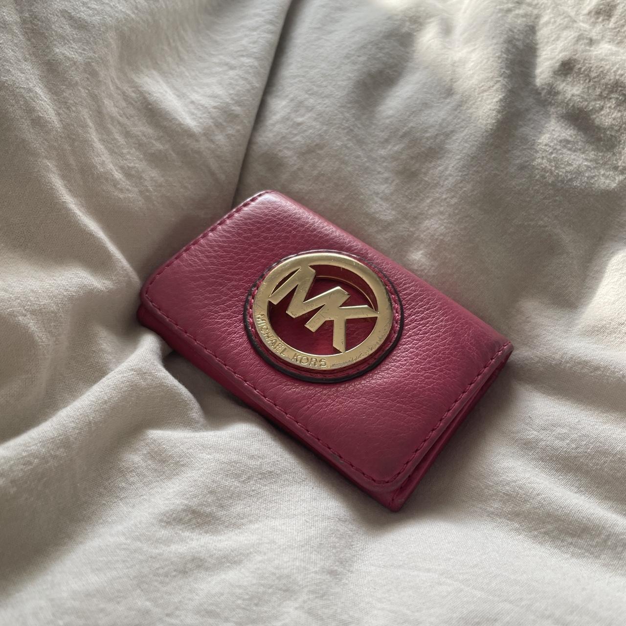 michael kors wallet pink color leather Depop