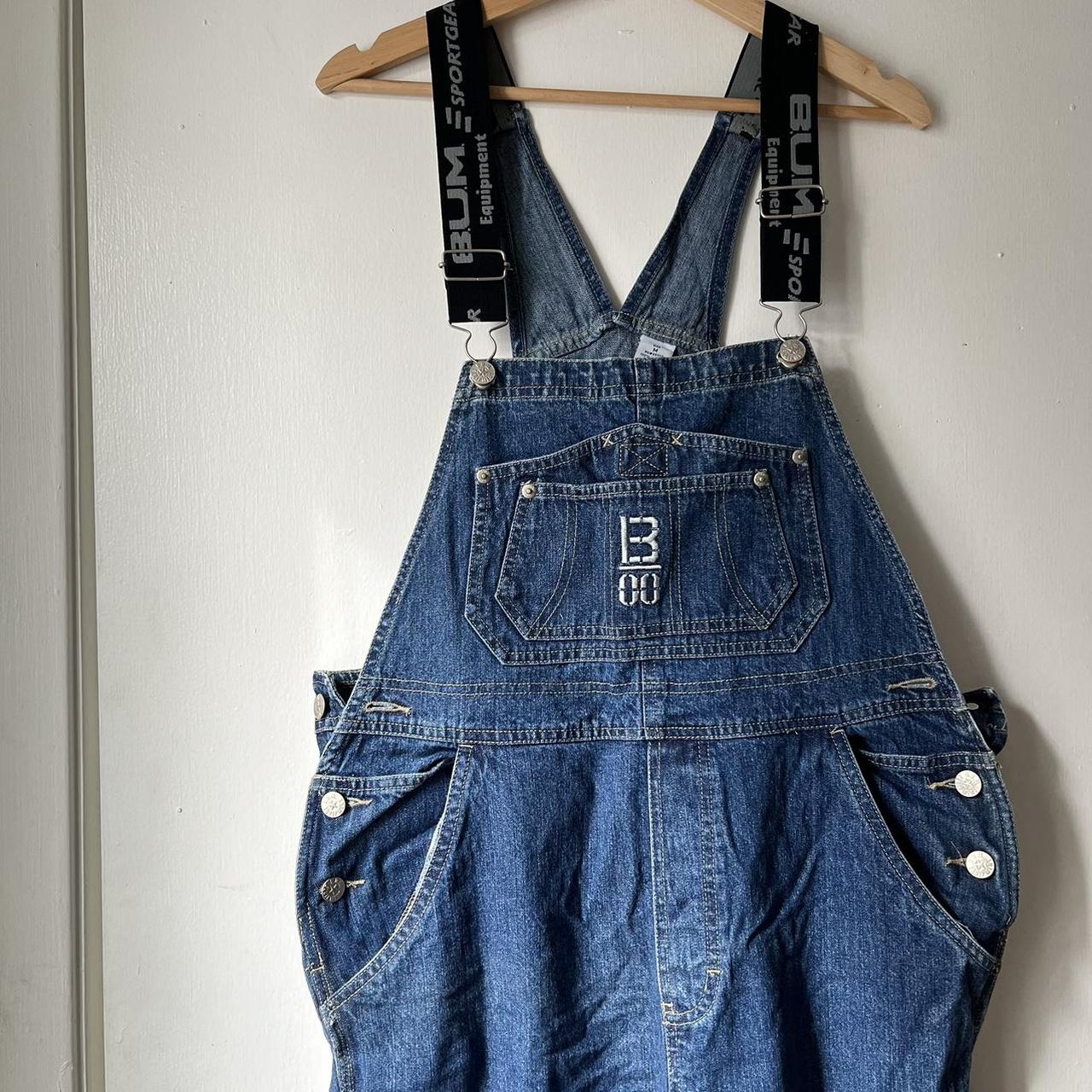 B.U.M. Equipment Women's Blue Dungarees-overalls | Depop