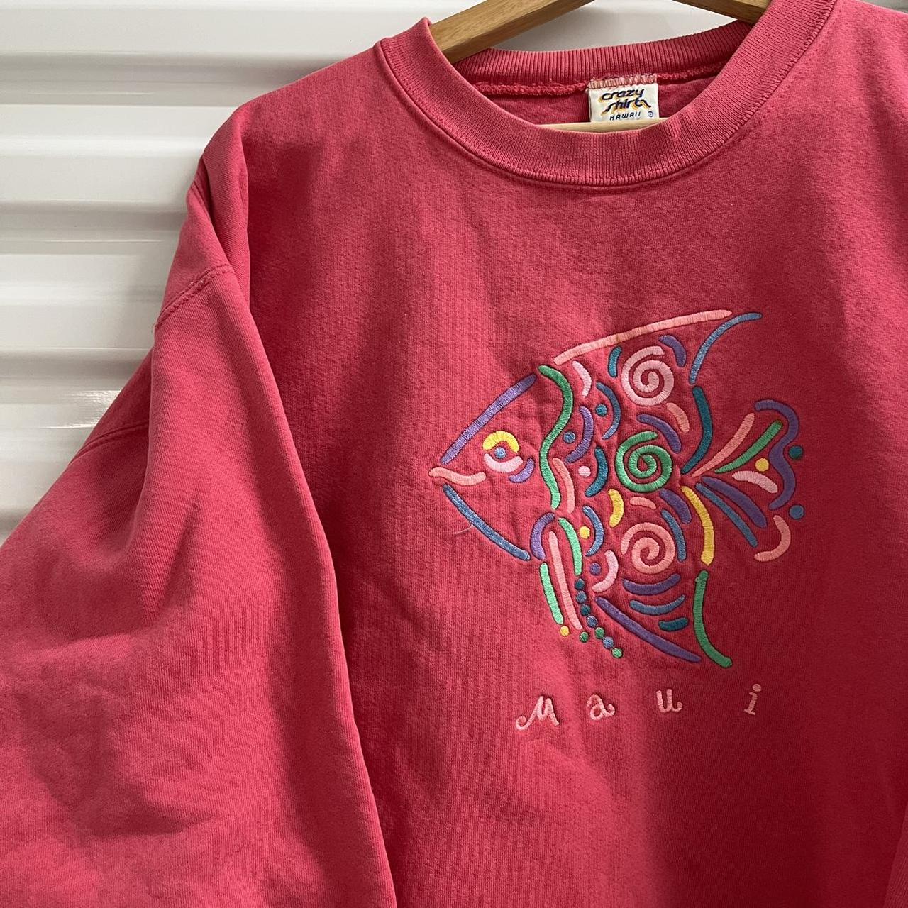 Crazy Shirts Men's Red Sweatshirt Depop