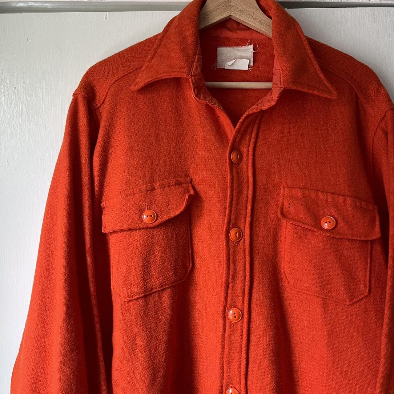 Wool hunting jacket online with orange