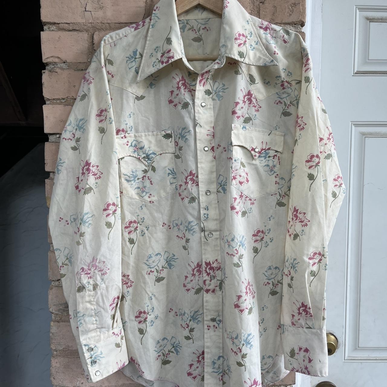 Men's Pink and Green Shirt | Depop