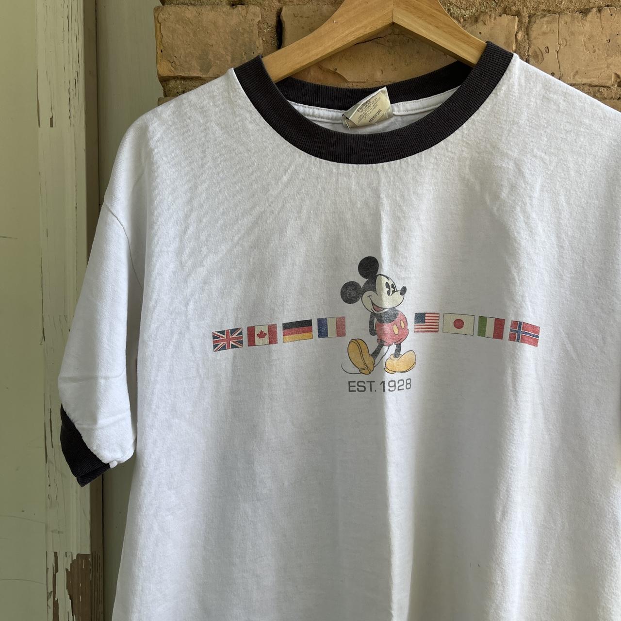 Vintage 90s Mickey USA Disney Store T-shirt Cool - Depop