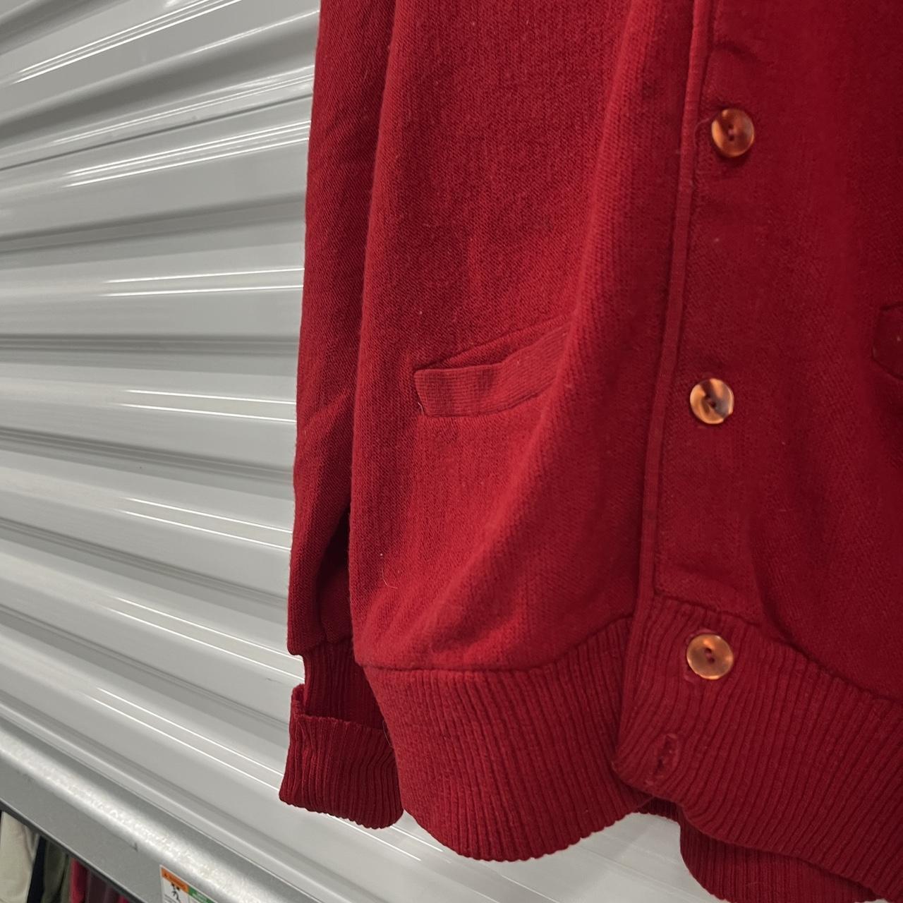 Vintage 60s red cardigan Classic acrylic 1960s... Depop