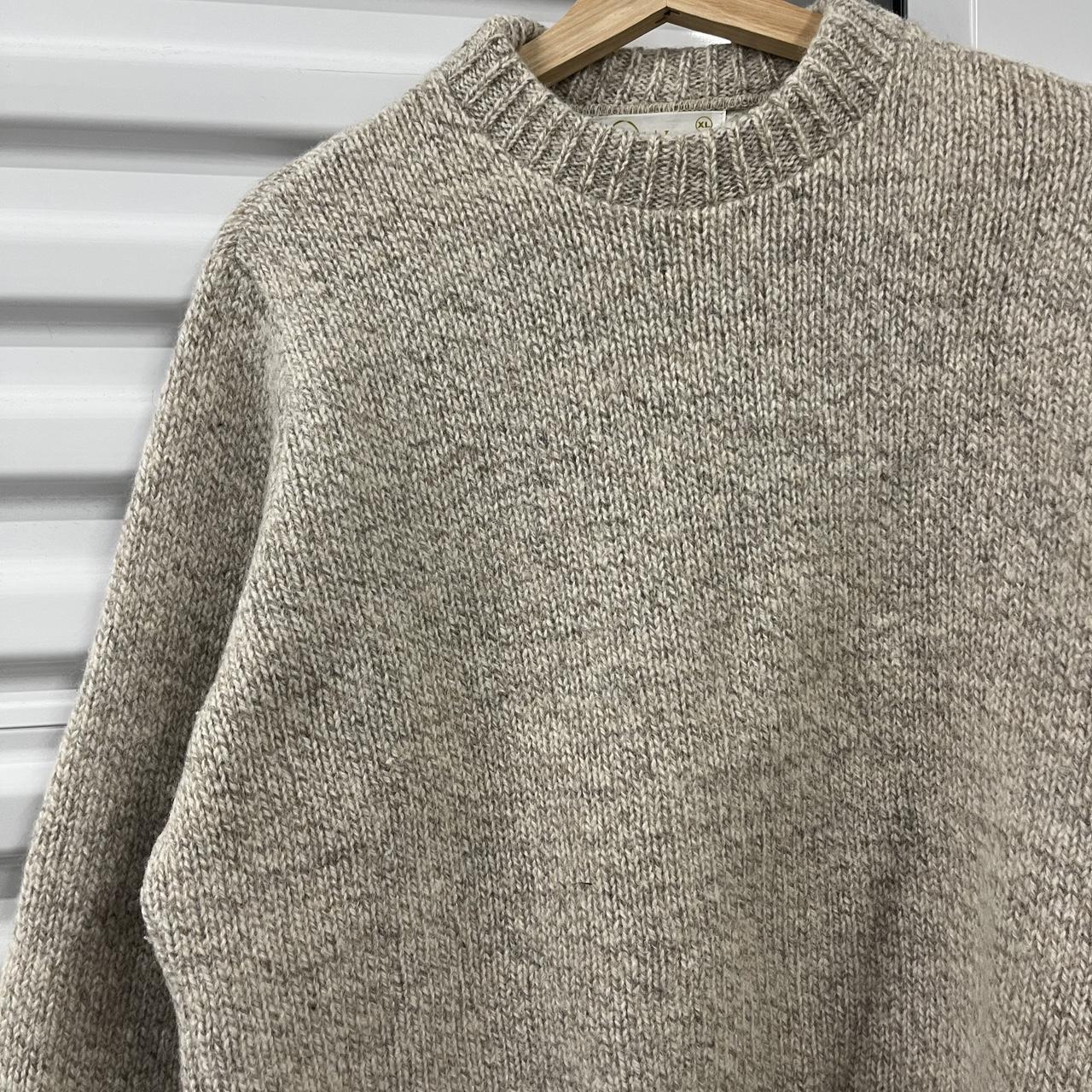 Vintage 1970’s Winona Knits tan wool sweater Men’s... - Depop