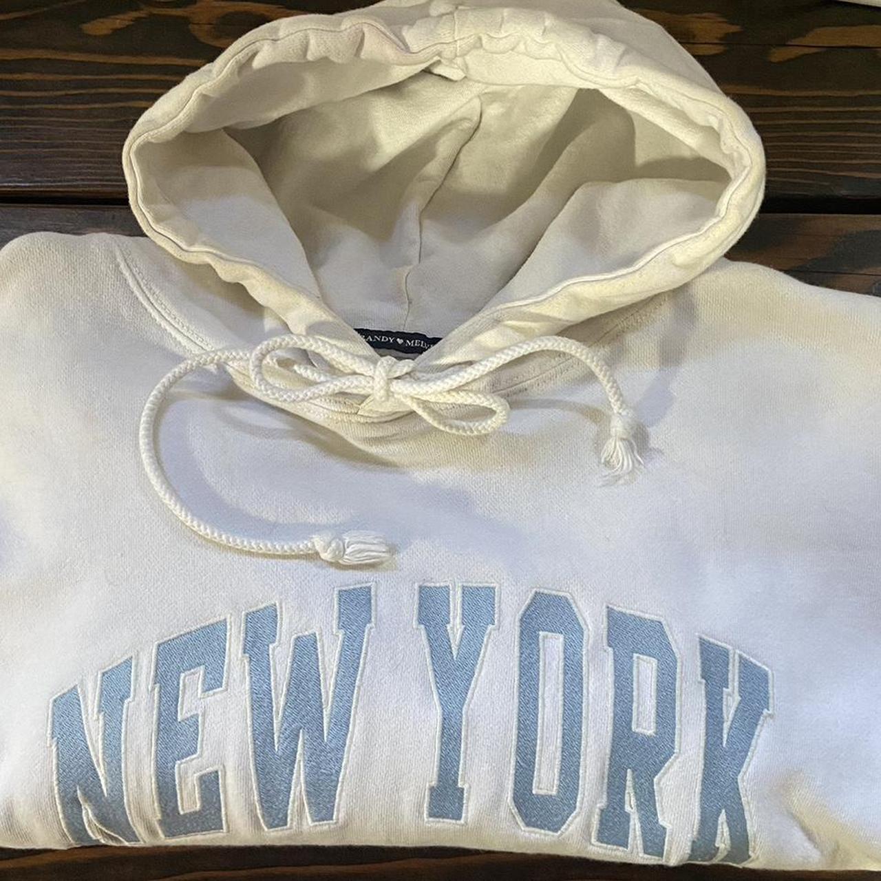 Brandy melville oversized Christy New York hoodie - Depop