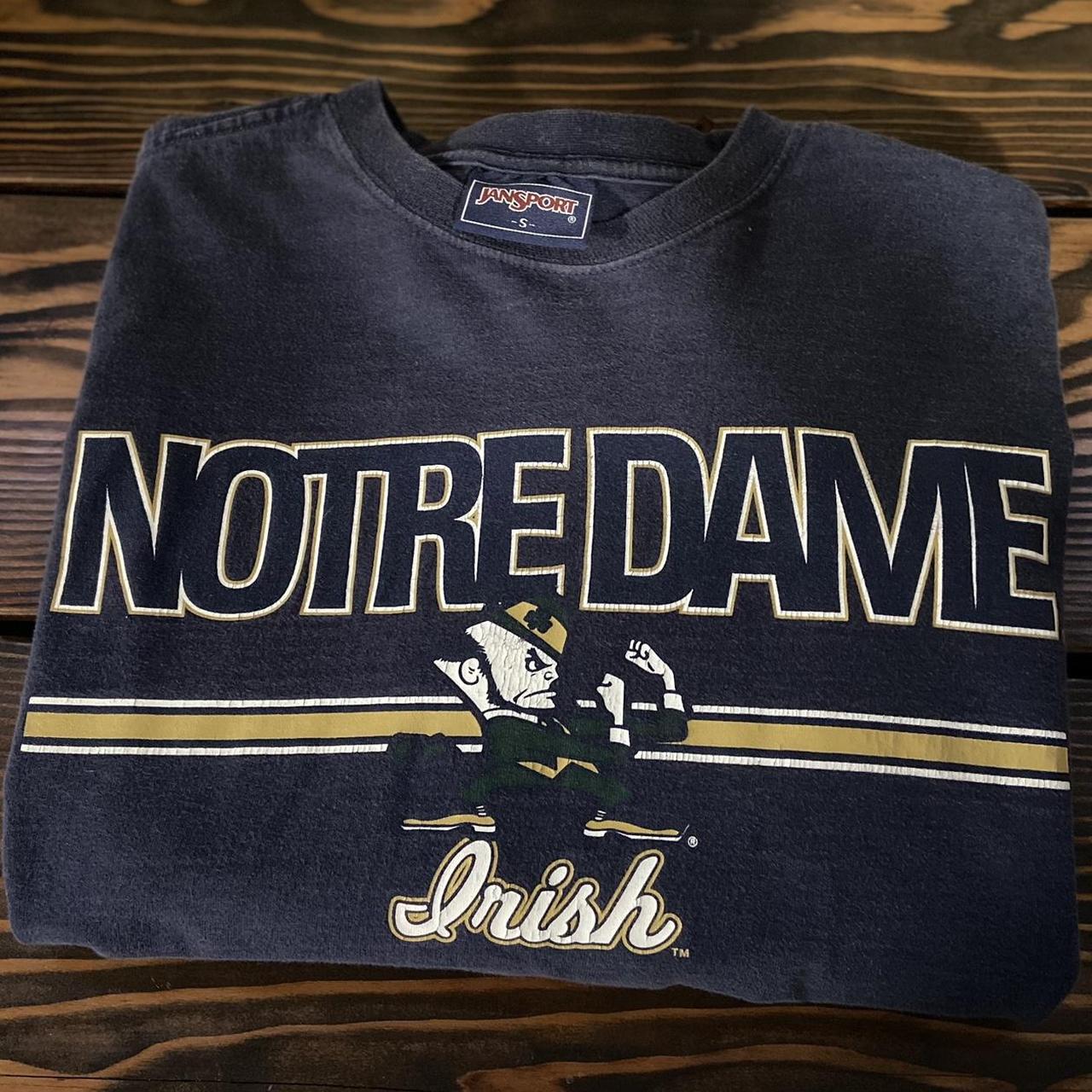 Jansport Notre Dame Irish Long Sleeve Shirt size... - Depop