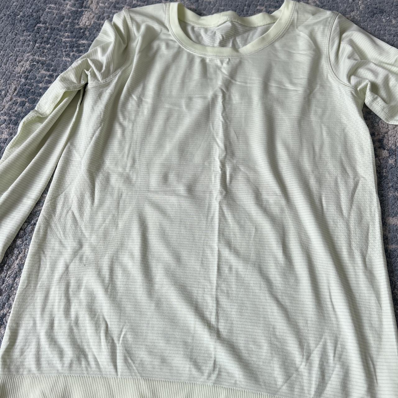 LULULEMON LONG SLEEVE!! A light yellow/white color.... - Depop