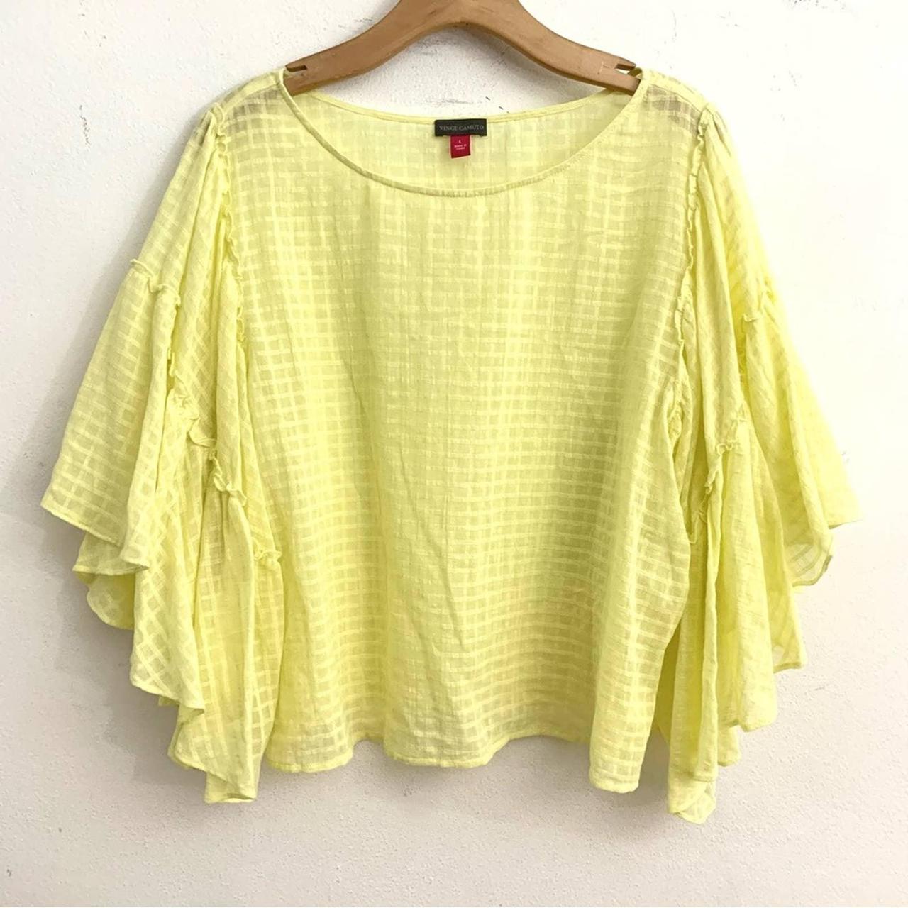 Vince camuto 2025 yellow blouse