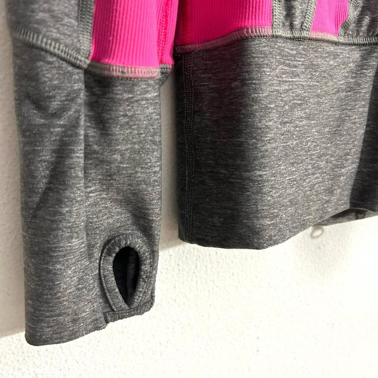 Lululemon Stride Grey Pink Jacket hooded athletic - Depop