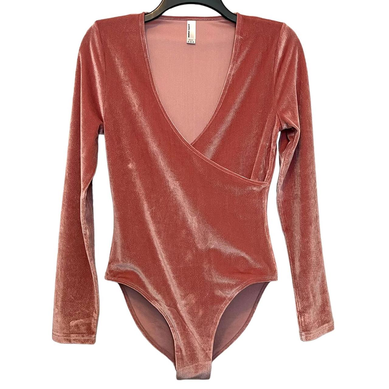 american apparel velvet bodysuit