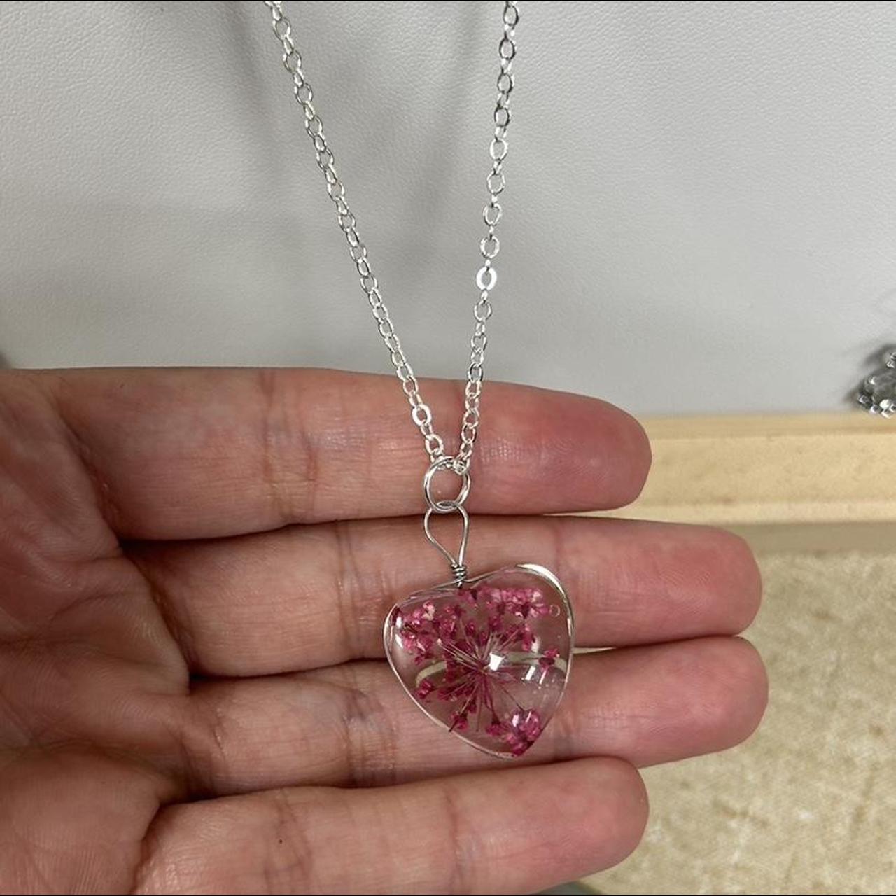 Julie Vos Heart Pendant Necklace, Iridescent Clear Crystal | P197GIRC00 |  Borsheims