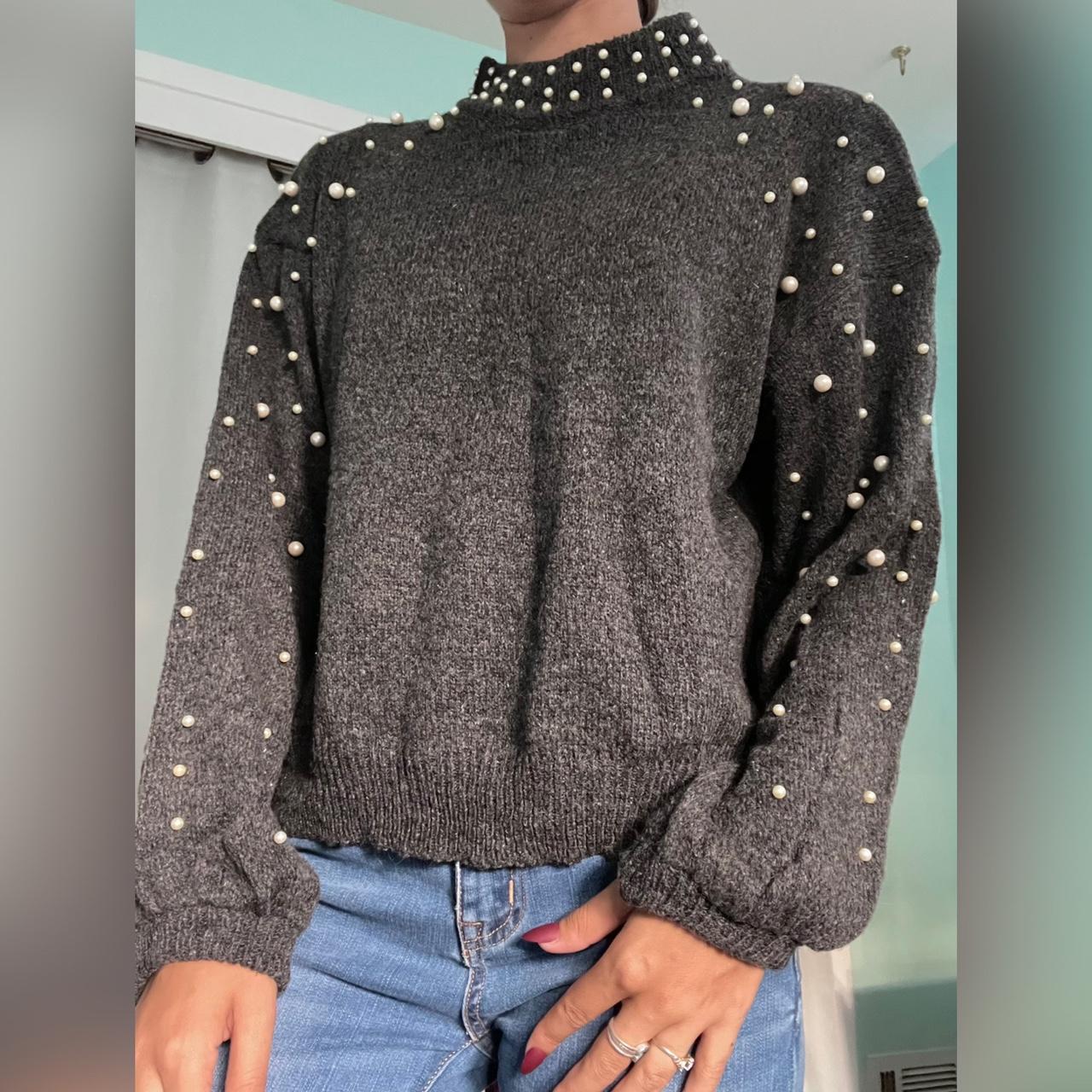 Grey pearl cheap sweater