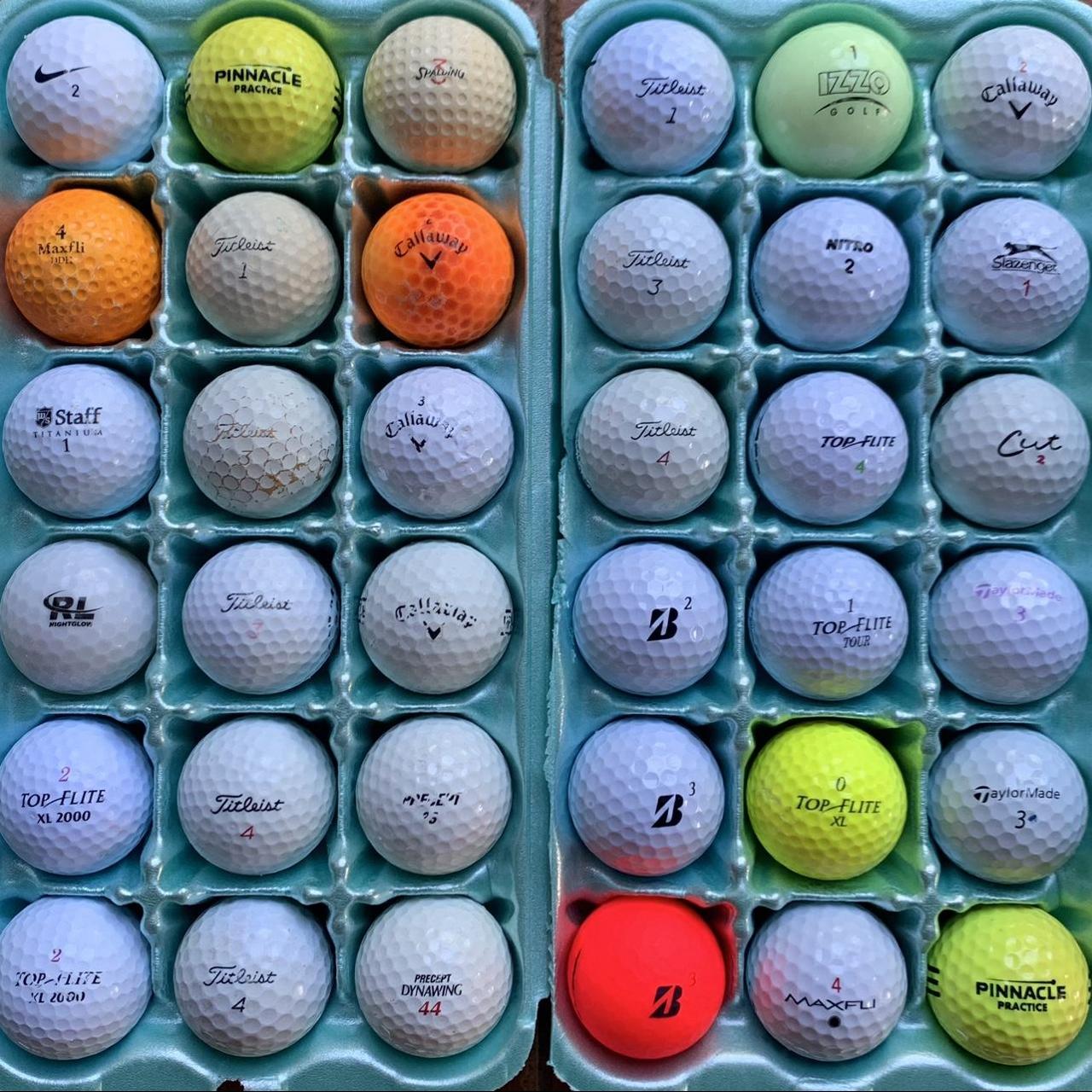 36 Golf Ball Various brands, one glows in the... - Depop