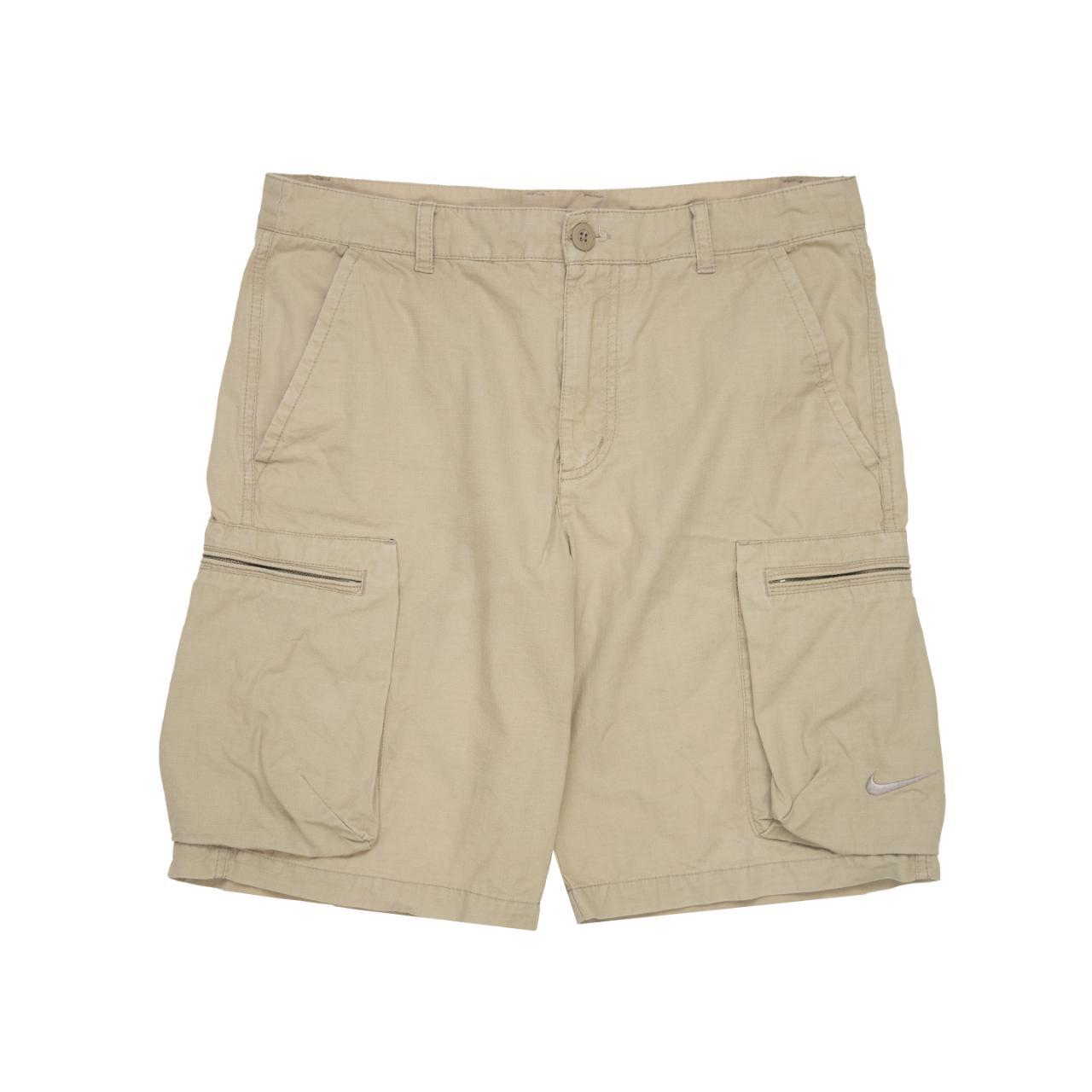 nike woven shorts cream