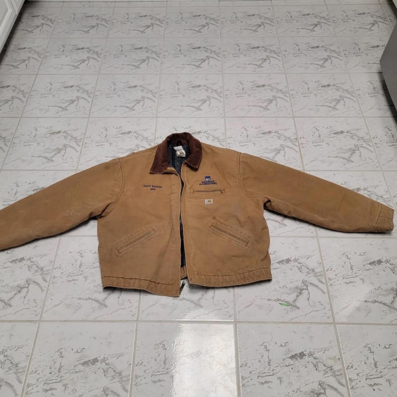 Vintage Carhartt USA Duck Canvas Sz 44 Chore Coat | Depop