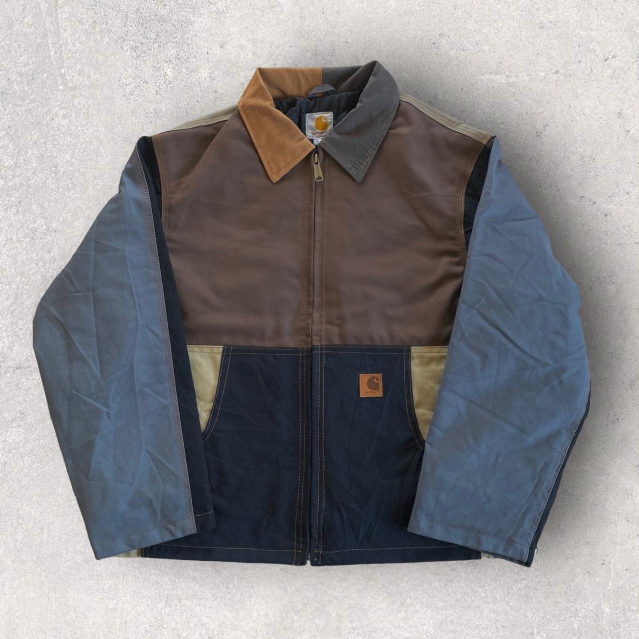 RARE Carhartt Detroit Patchwork Jacket Men's | Depop