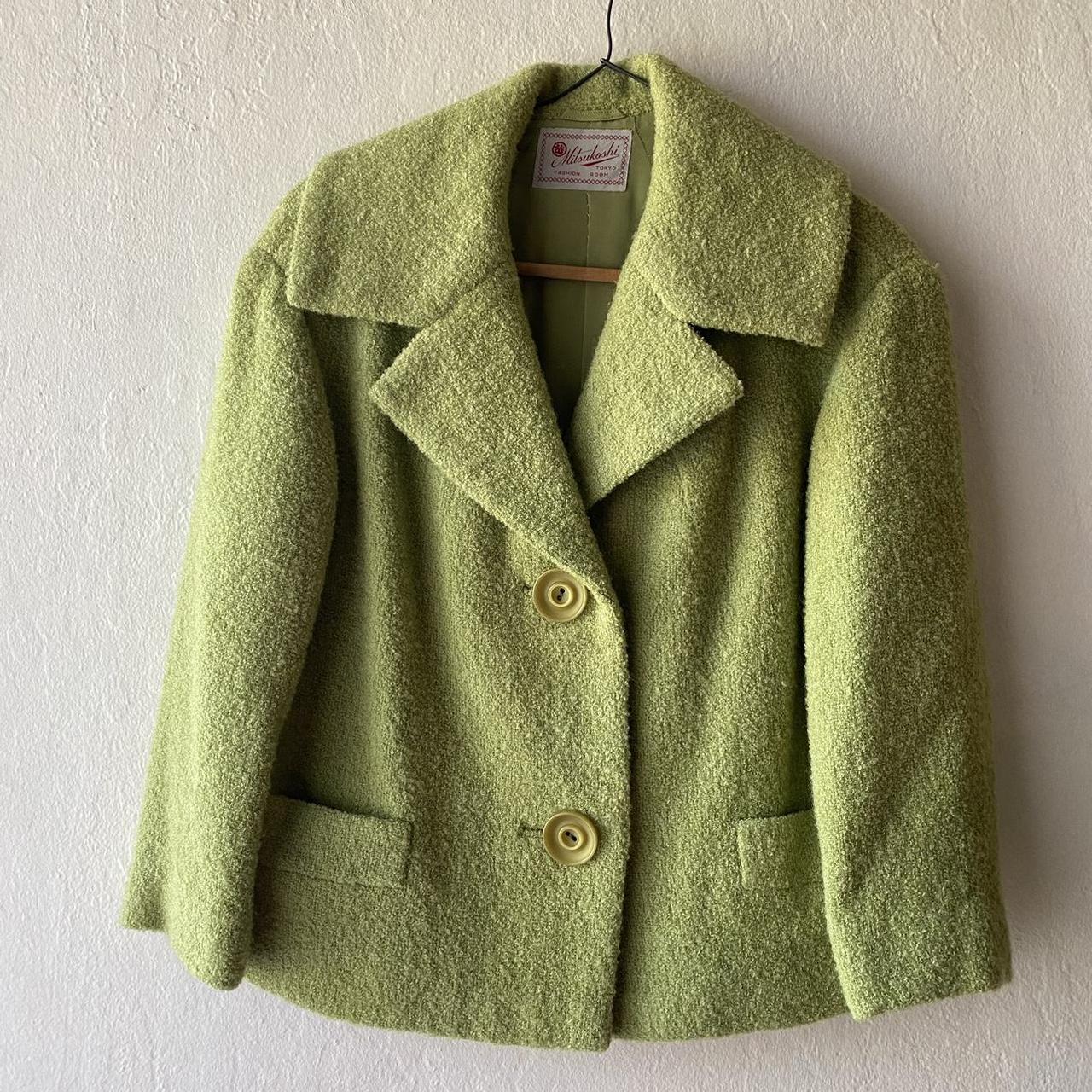 Vintage Mitsukoshi tweed blazer. Color is a soft...