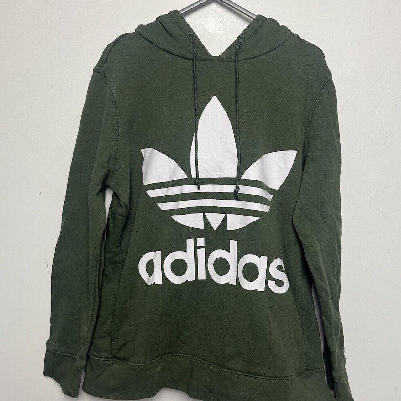 Olive green adidas sweatshirt womens online