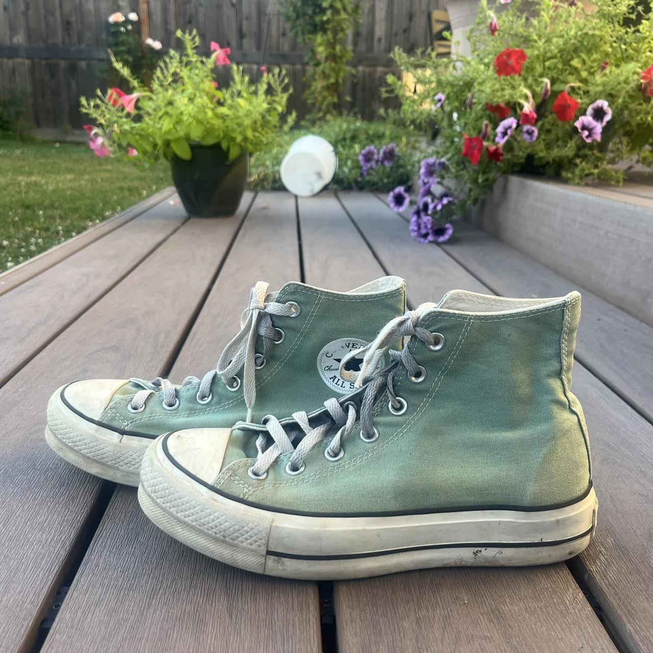 Green converse 8.5 best sale