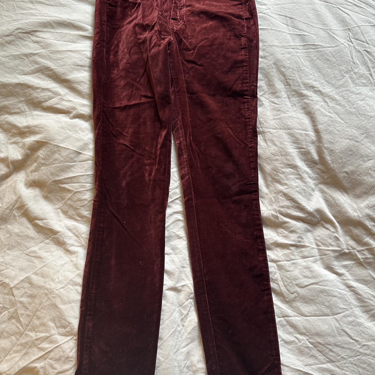 Massimo Dutti Velvet skinny trousers Never worn,... - Depop