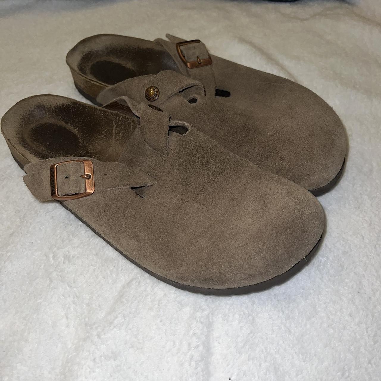 Birkenstock Women's Tan Clogs | Depop