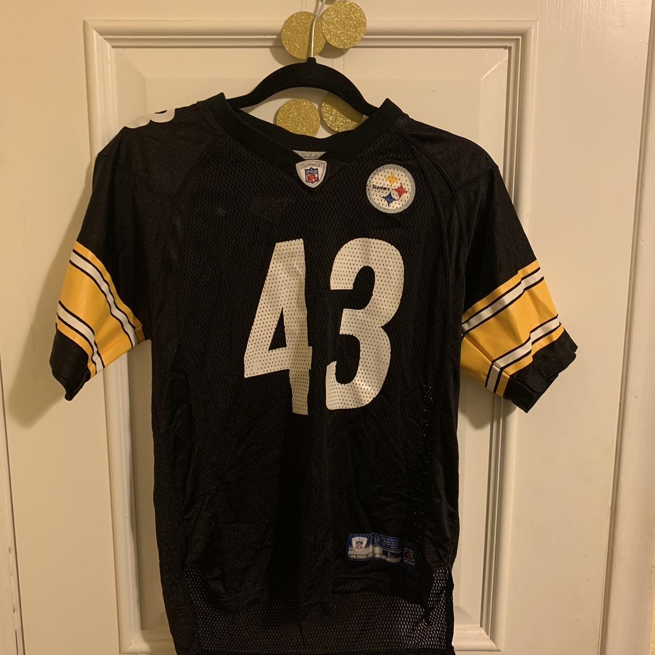 Youth Troy Polamalu NFL Jersey #43 Pittsburgh Steelers Sz: Large