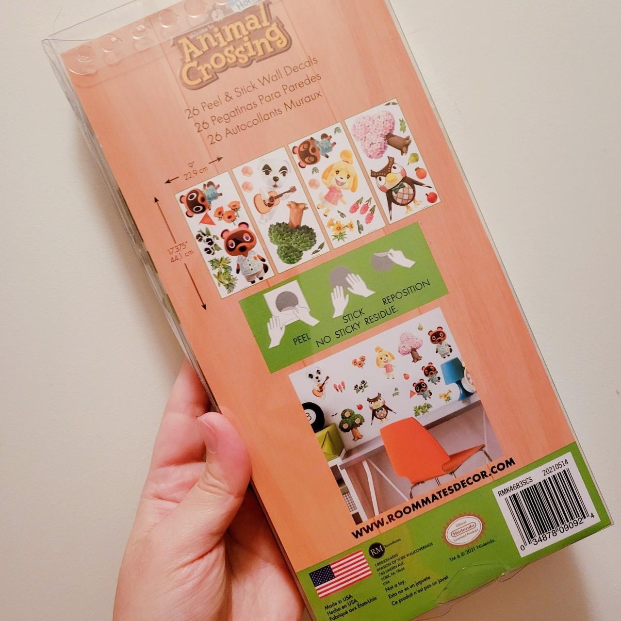 🌳animal crossing wall decals/stickers🦝 new unopened... Depop