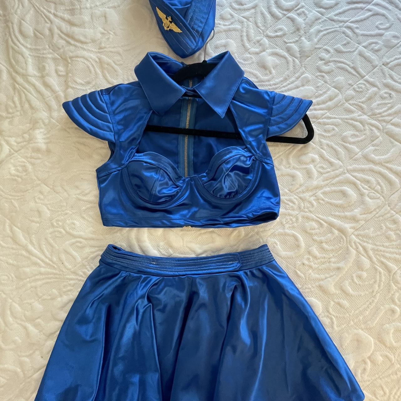 Britney Spears Flight Attendant Costume Like New Depop