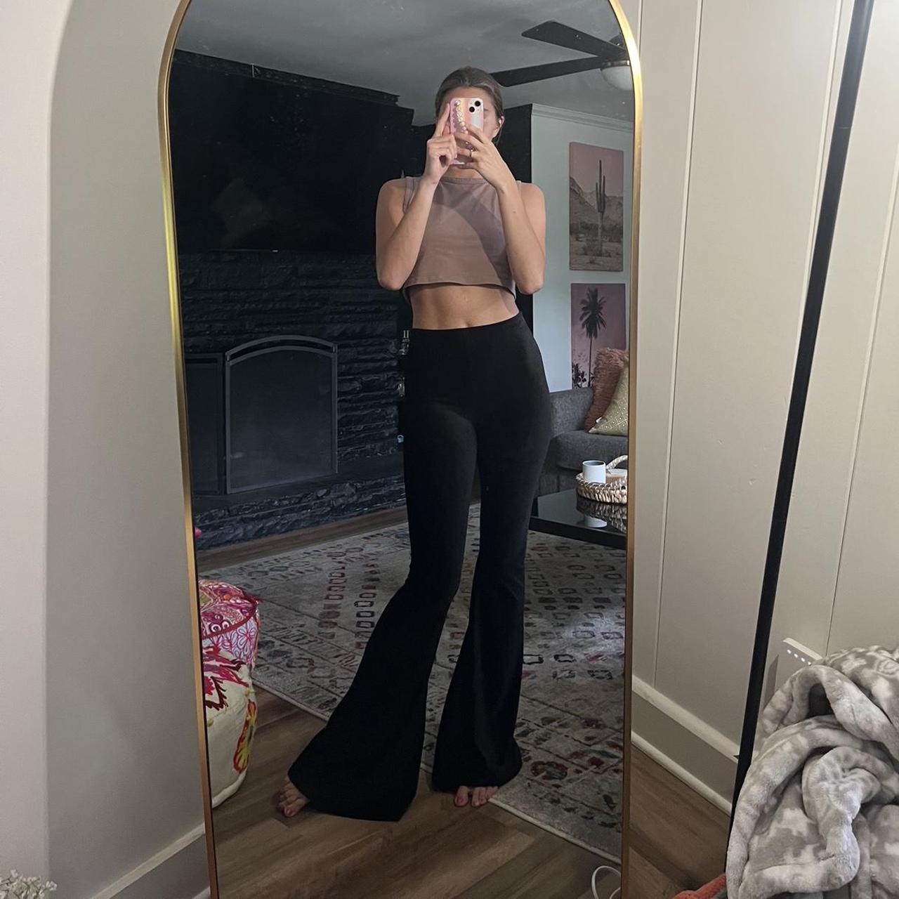 Show Me Your Mumu Women's Black Trousers | Depop