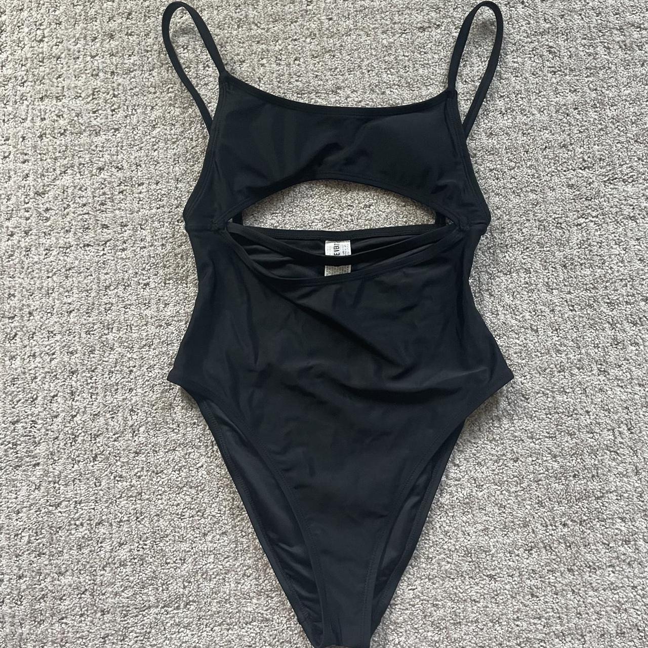 Forever 21 Women's Black Swimsuitonepiece Depop