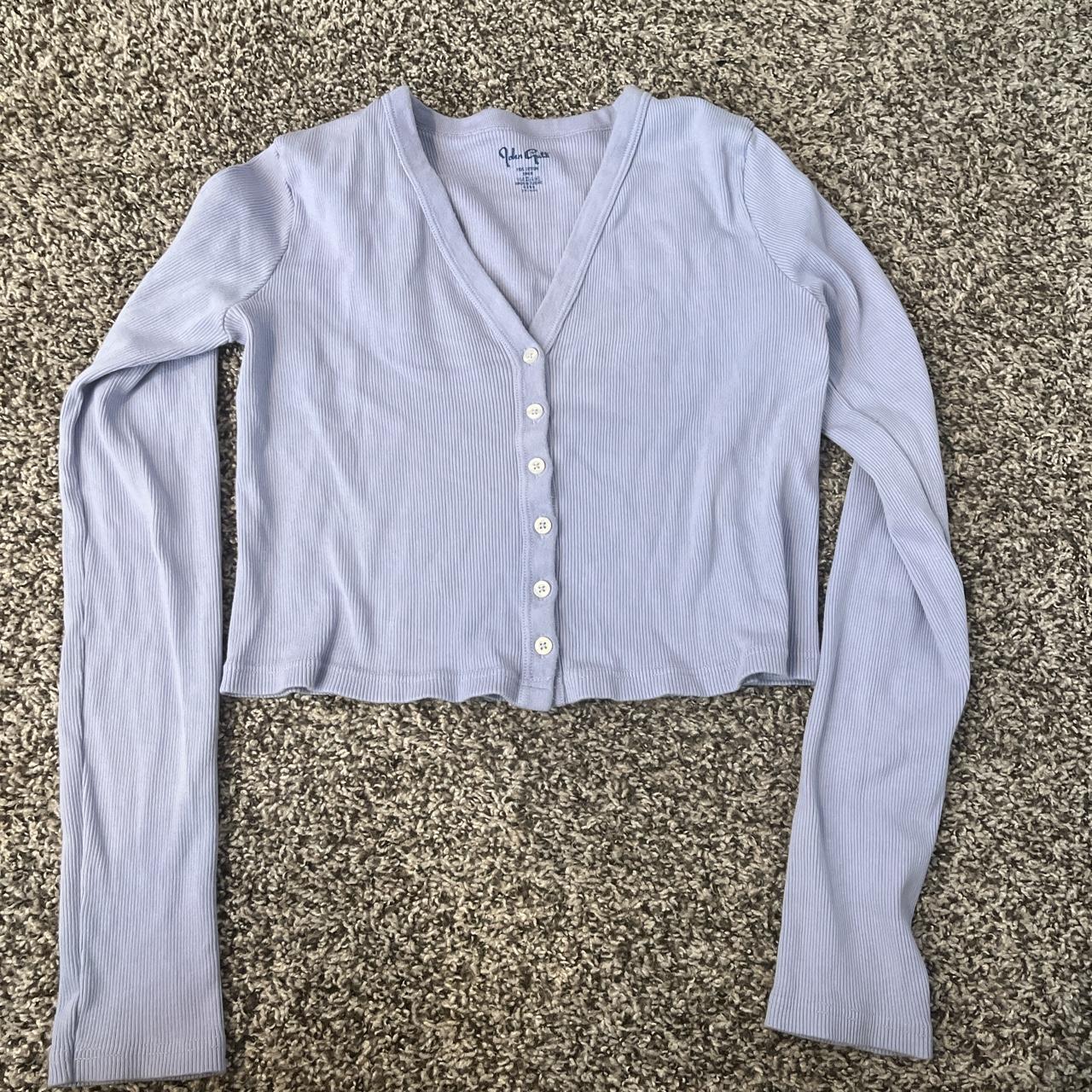 Brandy Melville long sleeve cropped cardigan/ top.... Depop