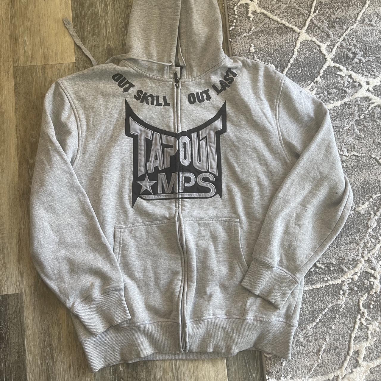 Vintage tapout zip up hoodie in great condition no... - Depop