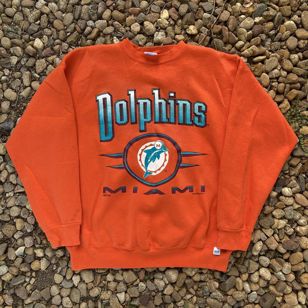 Vintage Miami Dolphins Football Crewneck Sweatshirt Retro T-Shirt