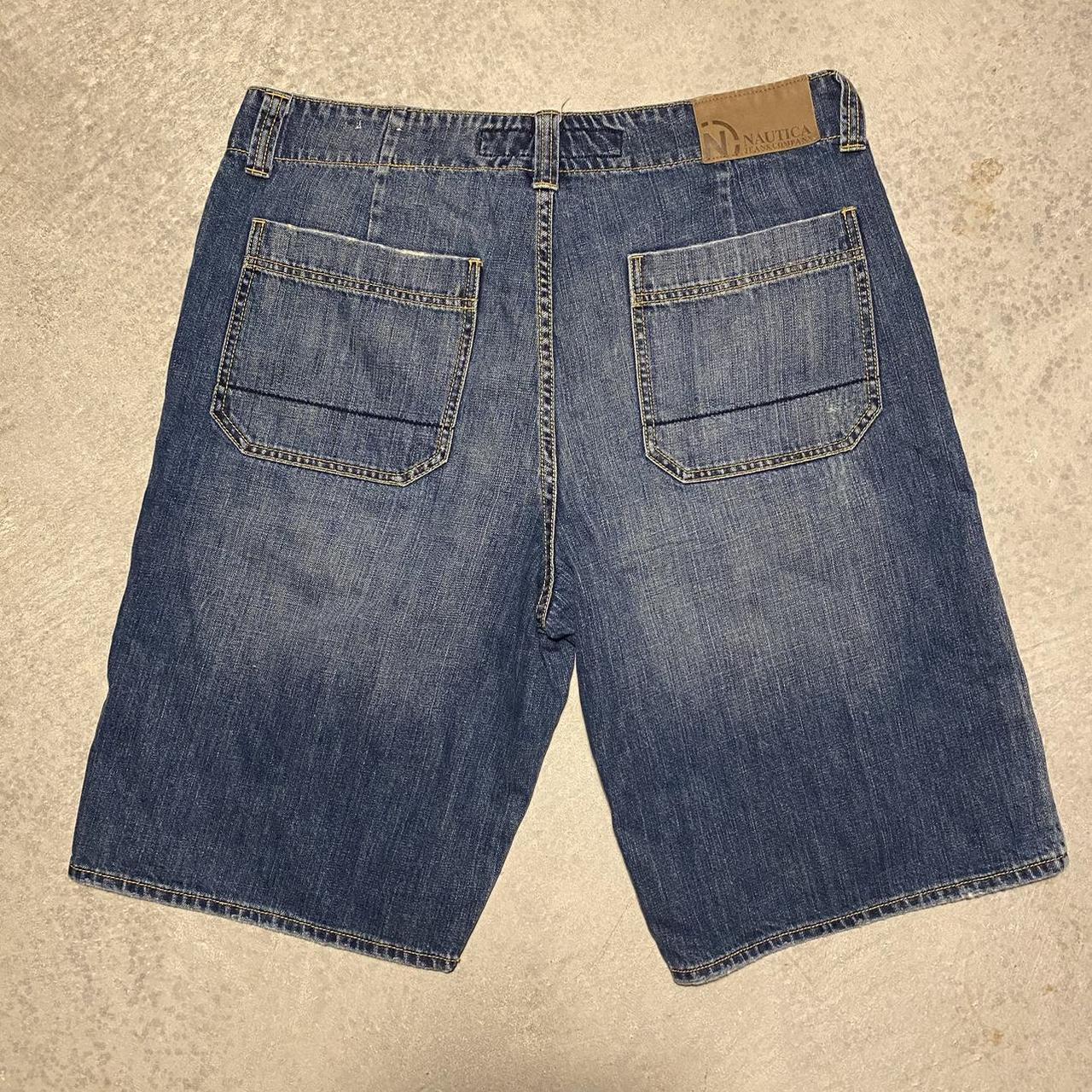 Vintage Nautica Jean Shorts Size 36 waist Perfect... - Depop