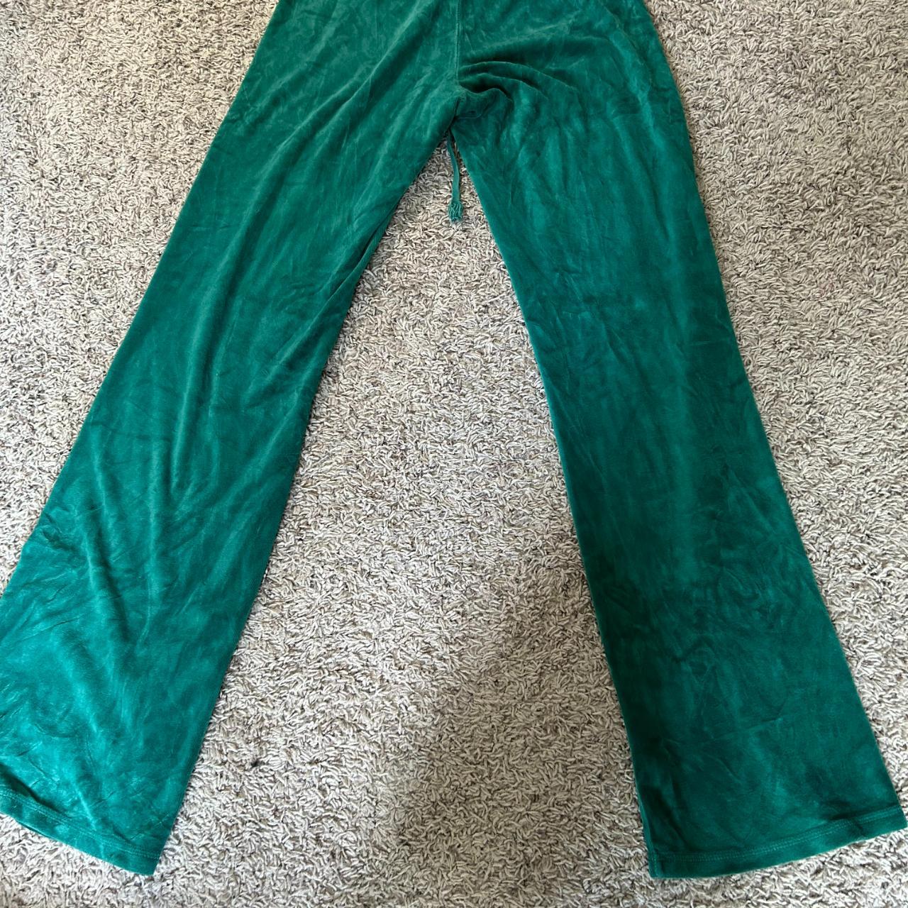 Juicy Couture Women's Blue and Green Joggers-tracksuits | Depop