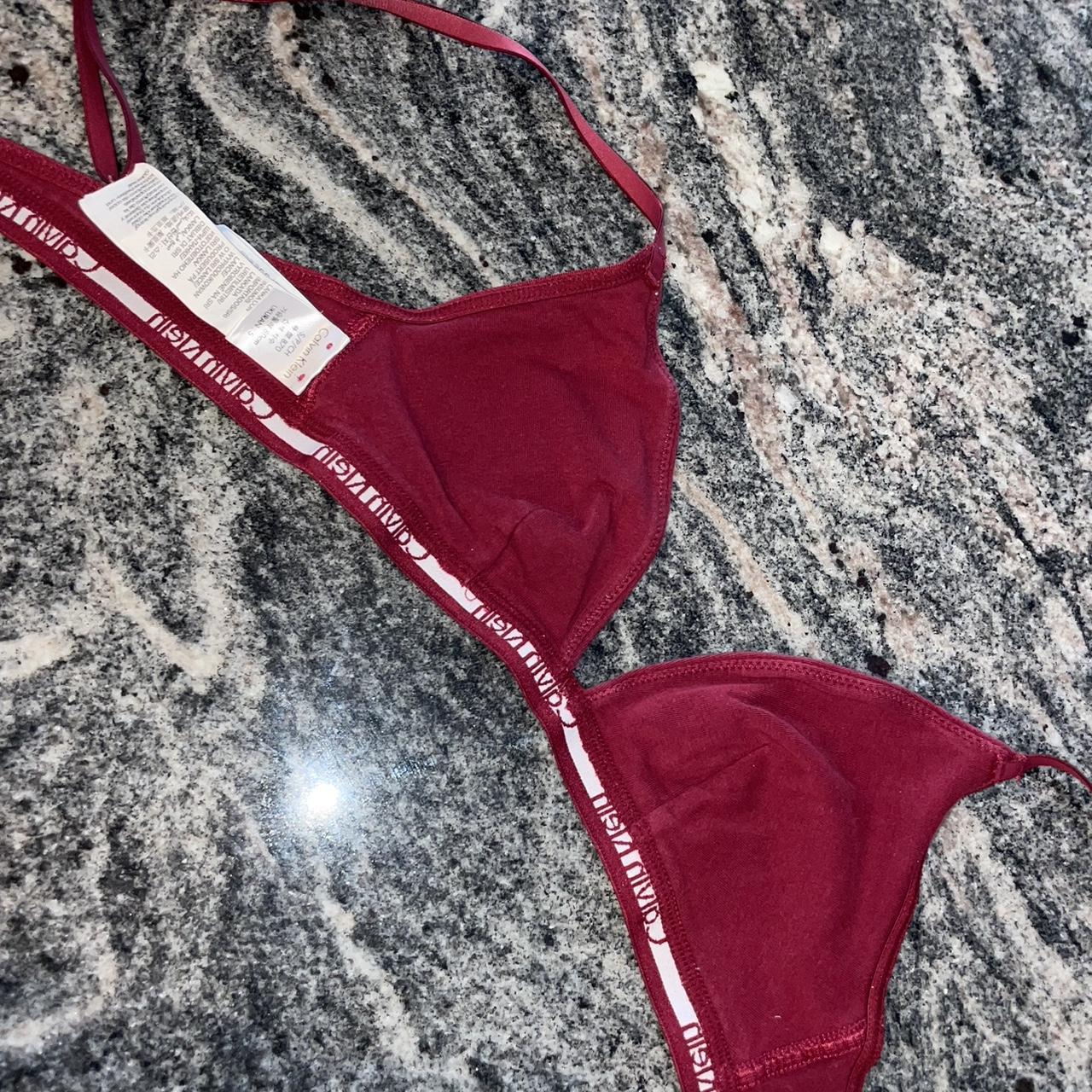 LIPSY LONNIE BURGUNDY BRALETTE- brand new never - Depop