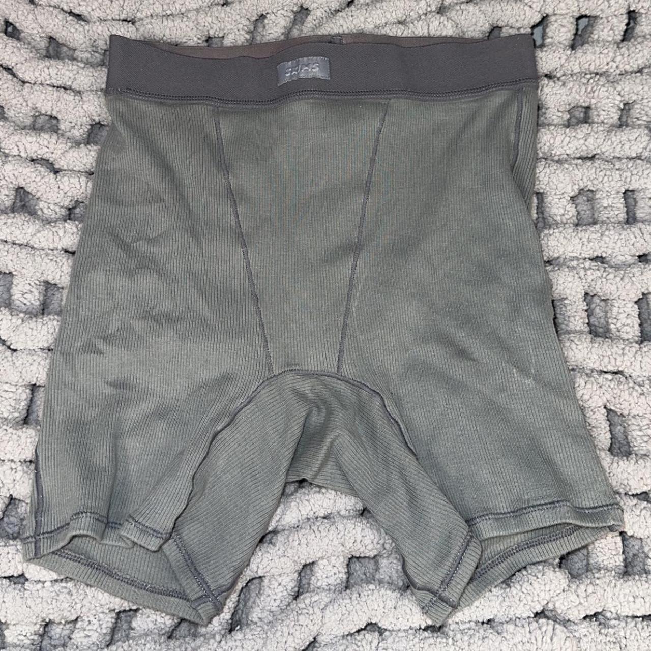 Skims ribbed boxer shorts there is a tiny hole... - Depop