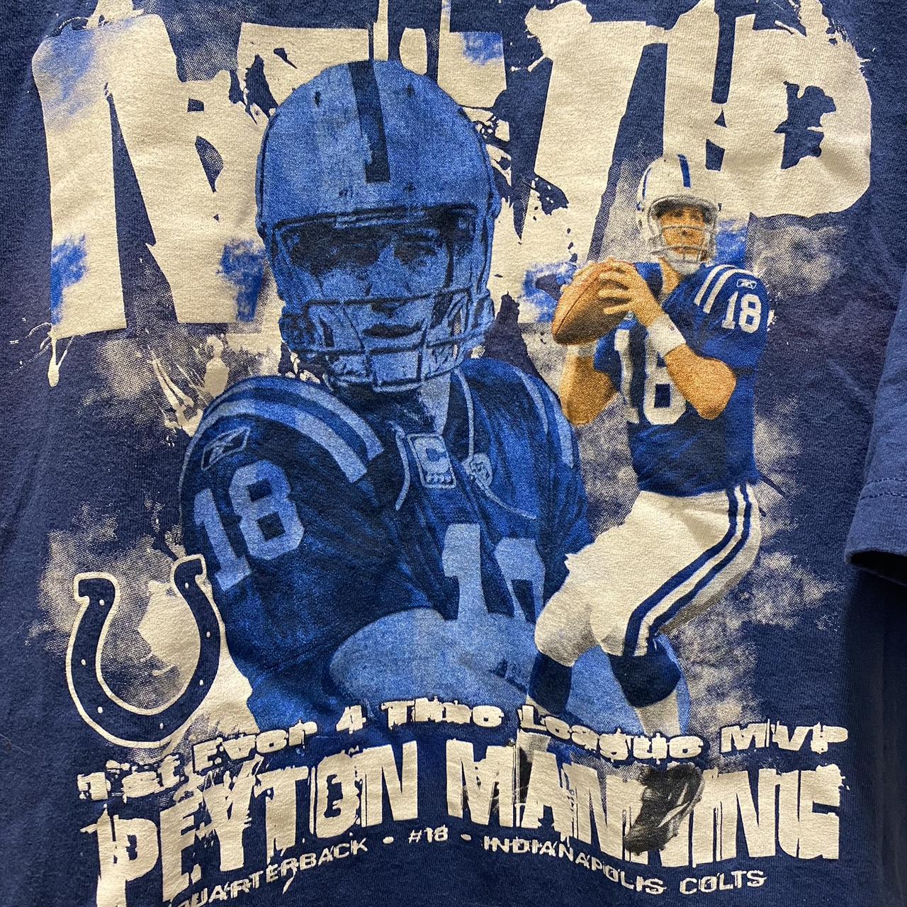 Vintage NFL Players Indianapolis Colts Payton Manning Super Bowl MVP T-Shirt