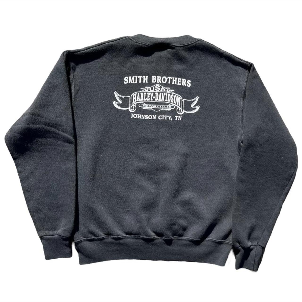 Harley Davidson Women's Black Sweatshirt Depop