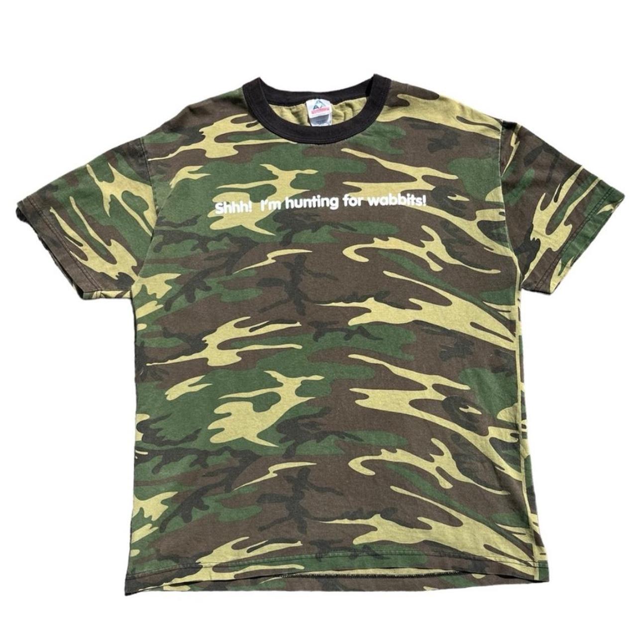 ★BADBLOOD★ Cosmo Reflective Ringer T-Shirt Green Camo frontmockupgreen_59a63673-a4f3