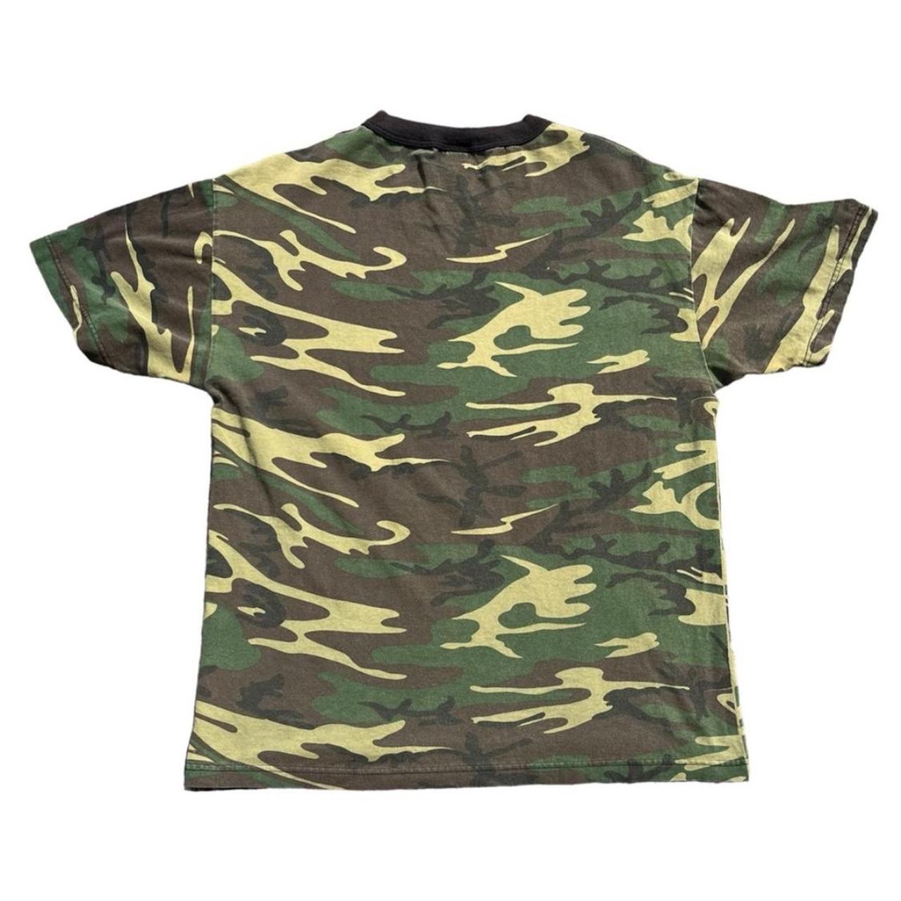 ★BADBLOOD★ Cosmo Reflective Ringer T-Shirt Green Camo Badblood Cosmo Reflective Ringer T-Shirt - Green Camo