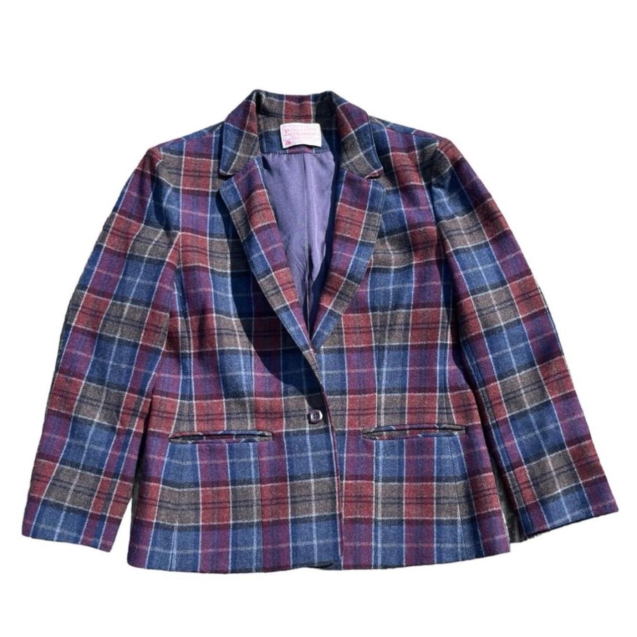 PENDLETON Women’s Wool 2024 Checkered Jacket Blazer