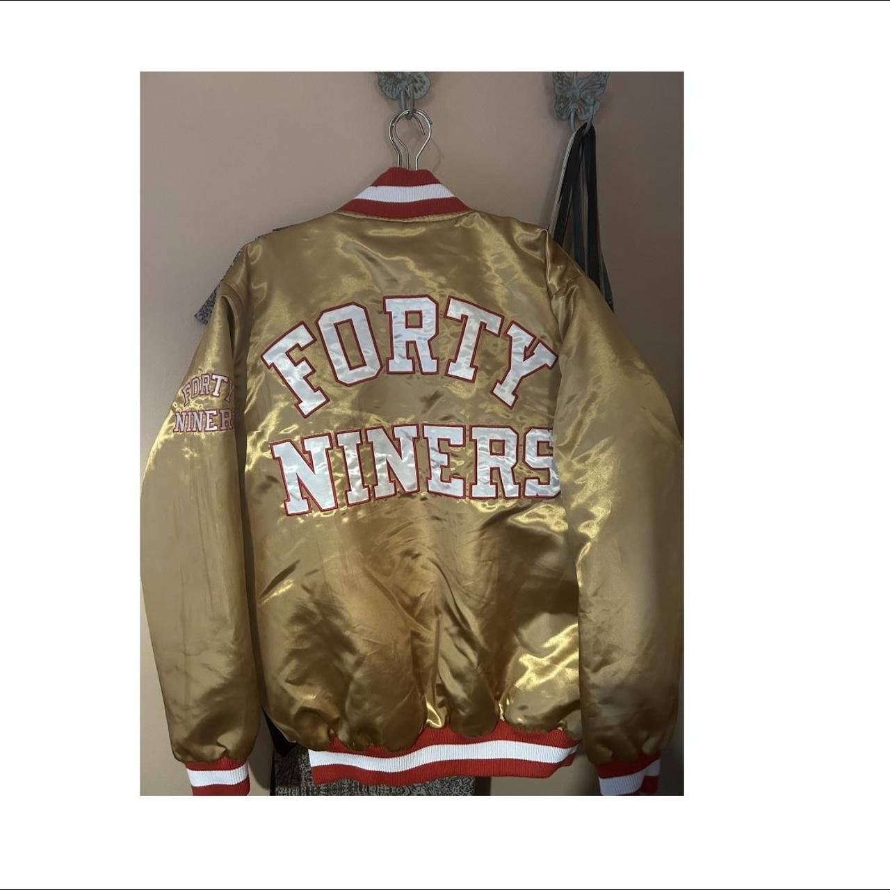 Super vintage MENS NFL Forty Niners vintage gold - Depop