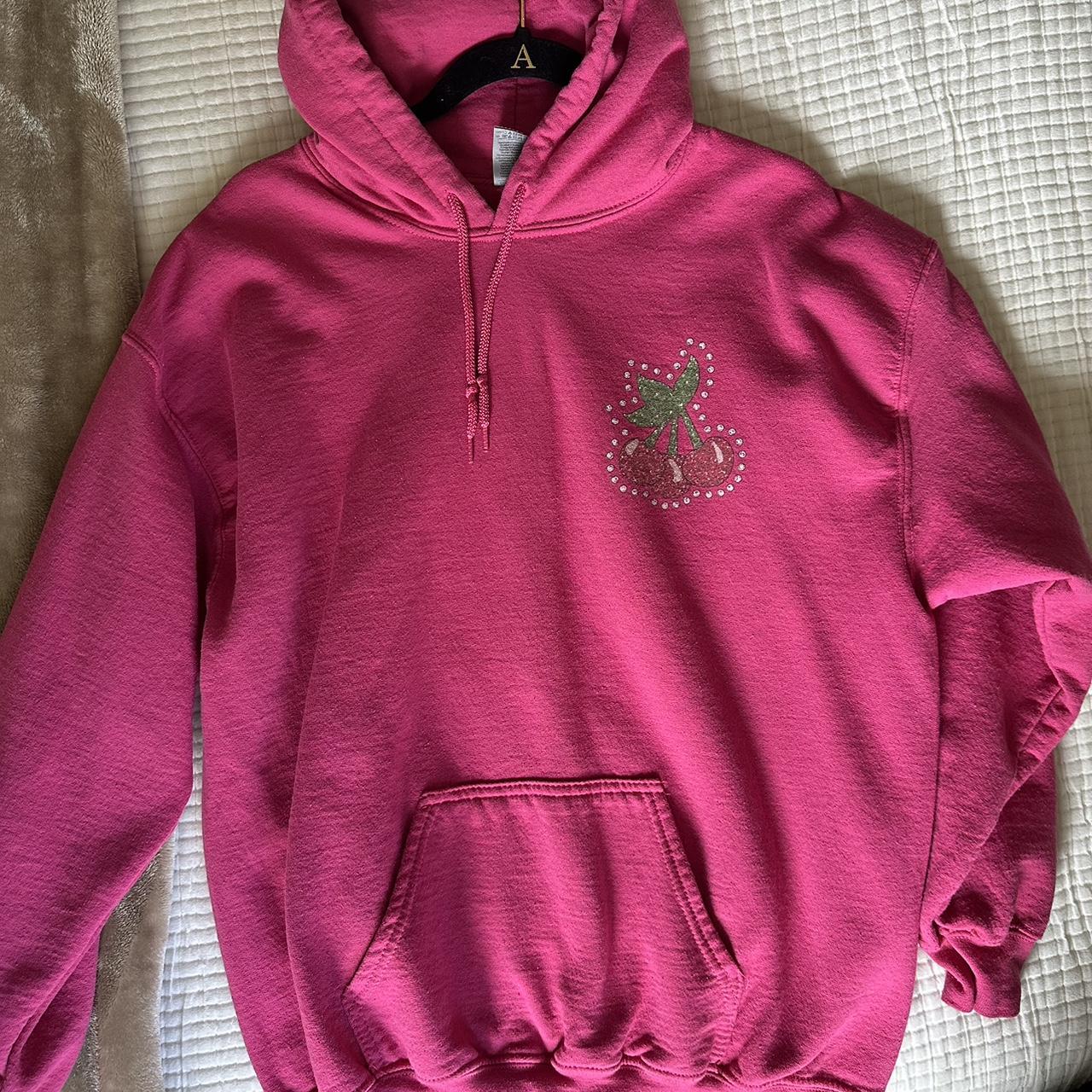 Women's Pink Hoodie Depop