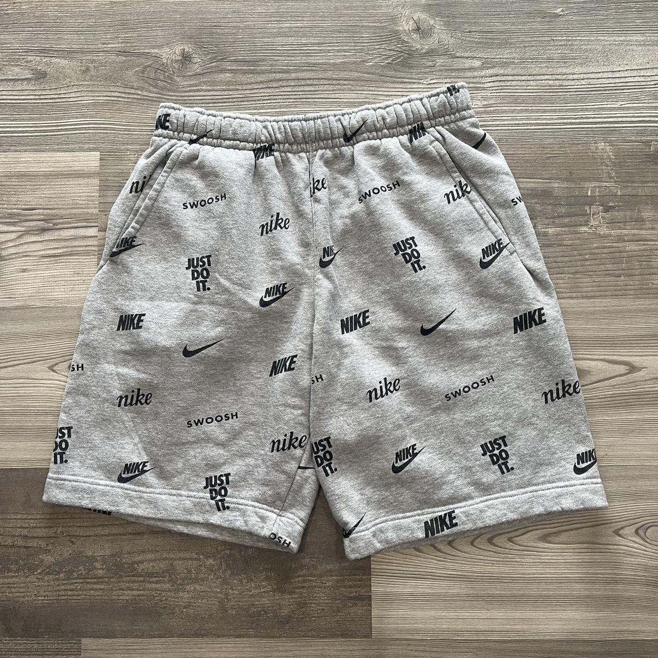 grey nike foundation shorts