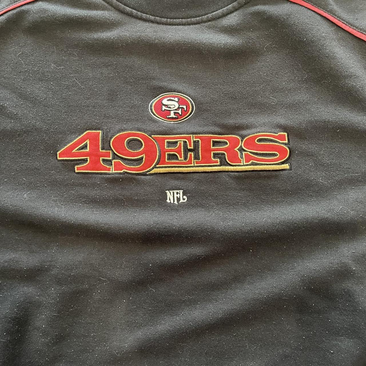 Y2K 49ers Crewneck Measured Size Large Good... - Depop