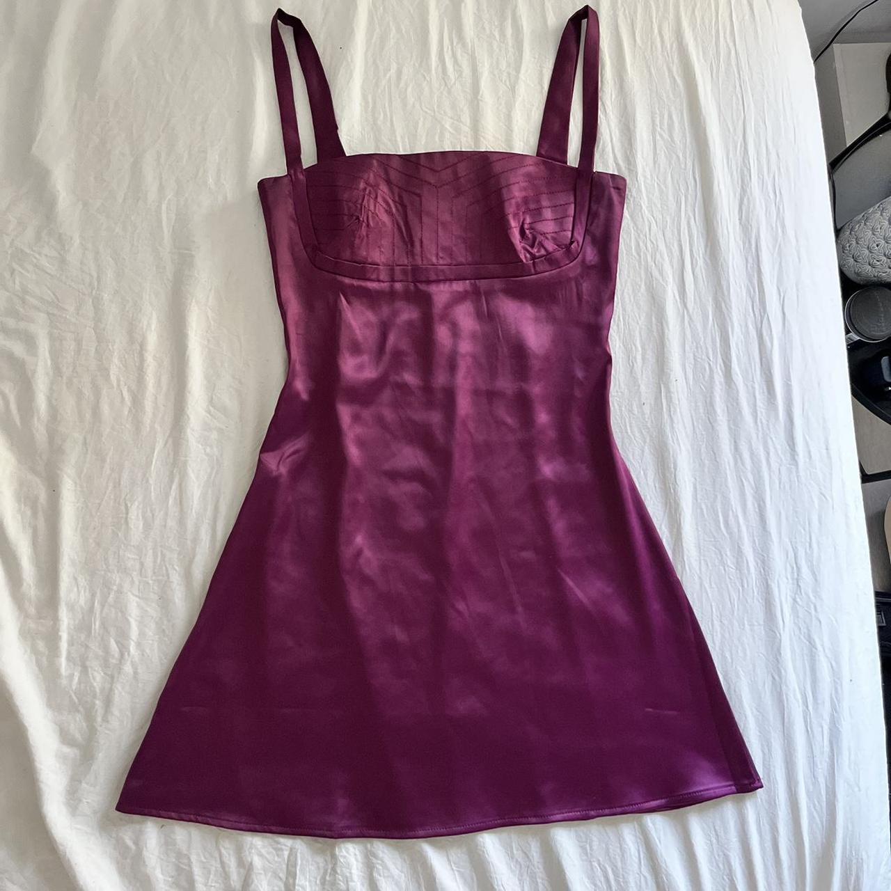 viral house of CB mini purple dress • used once for... - Depop